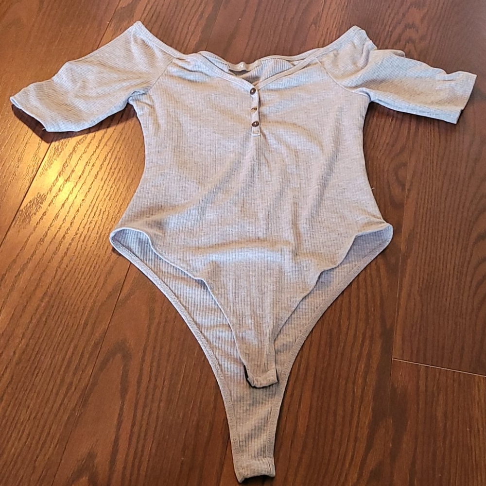Grey bodysuit
